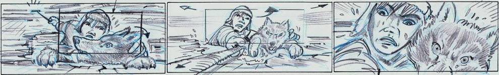 Loup storyboard Gilles Cornu