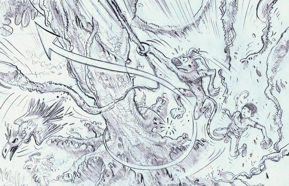 Marsupilami - storyboard Gilles Cornu